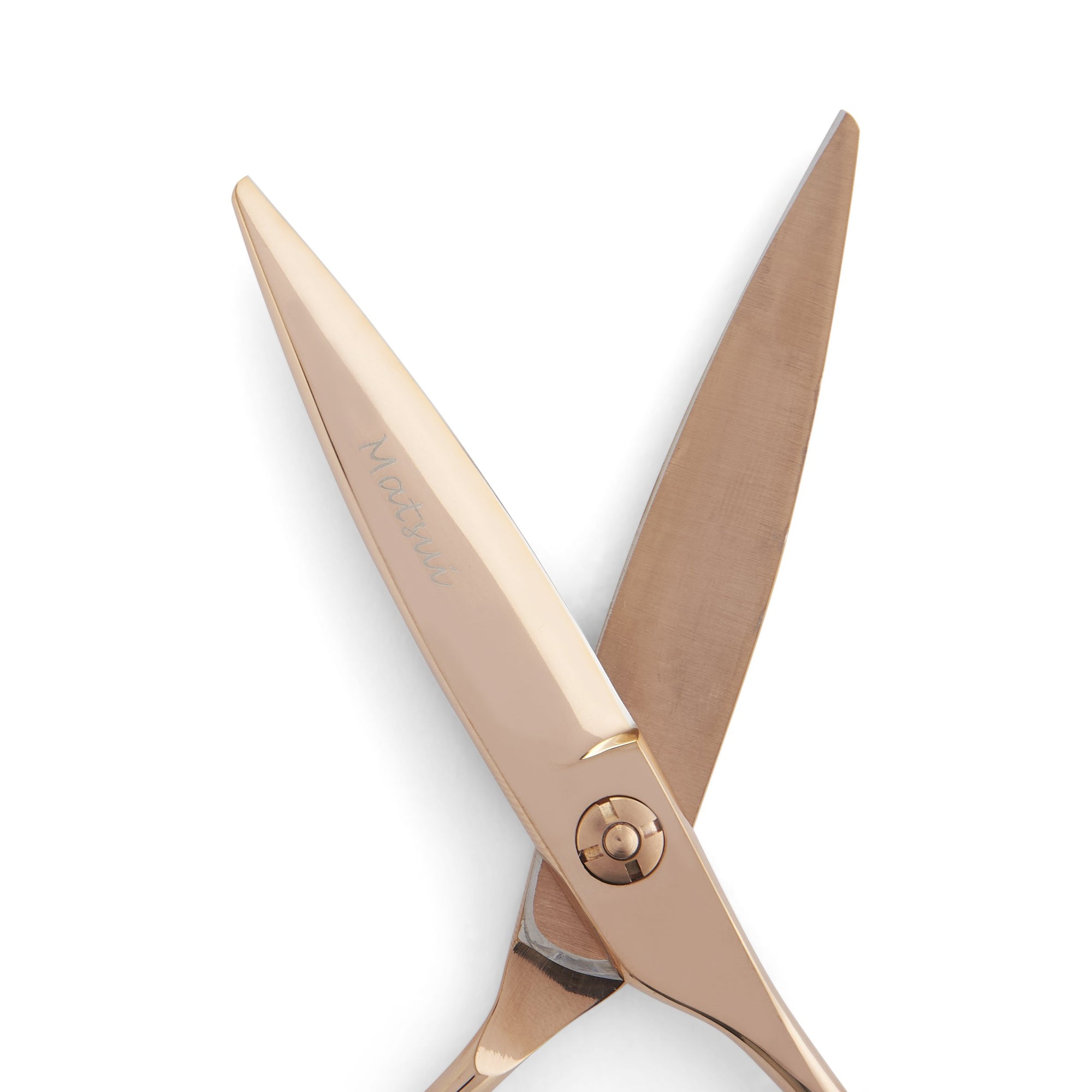 6 inch Matsui VG10 Slider Scissor Thinner Combo - Rose Gold - Scissor Tech Canada (4729442664502)