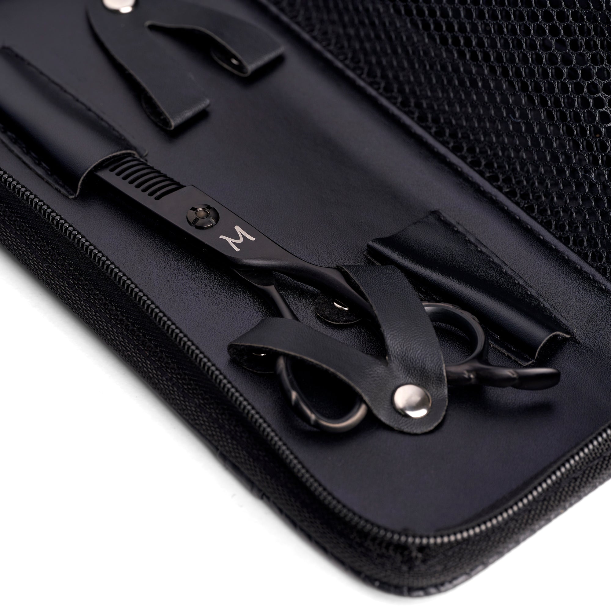 Ergo Diamond Matte Black Thinning Shears