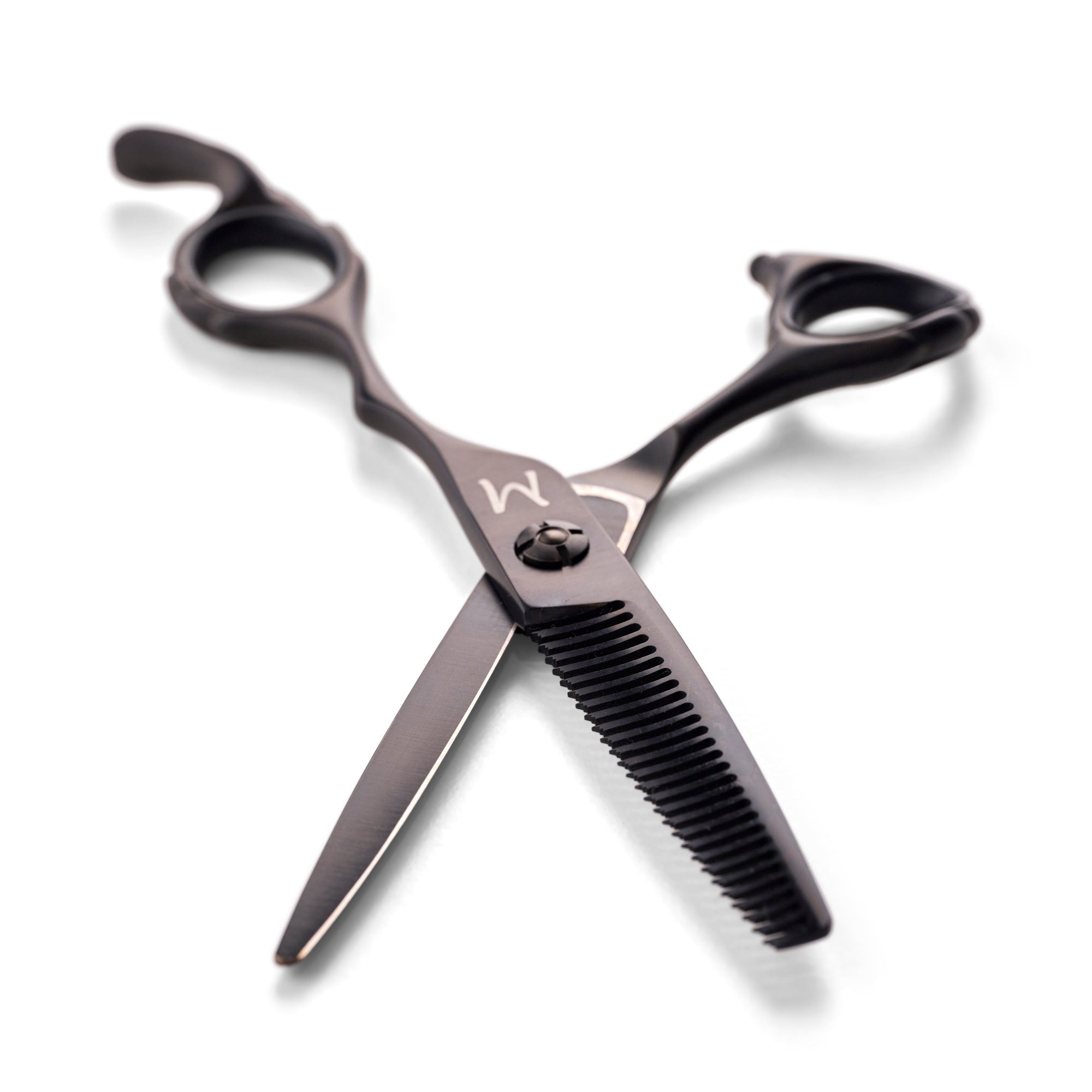Ergo Diamond Matte Black Thinning Shears