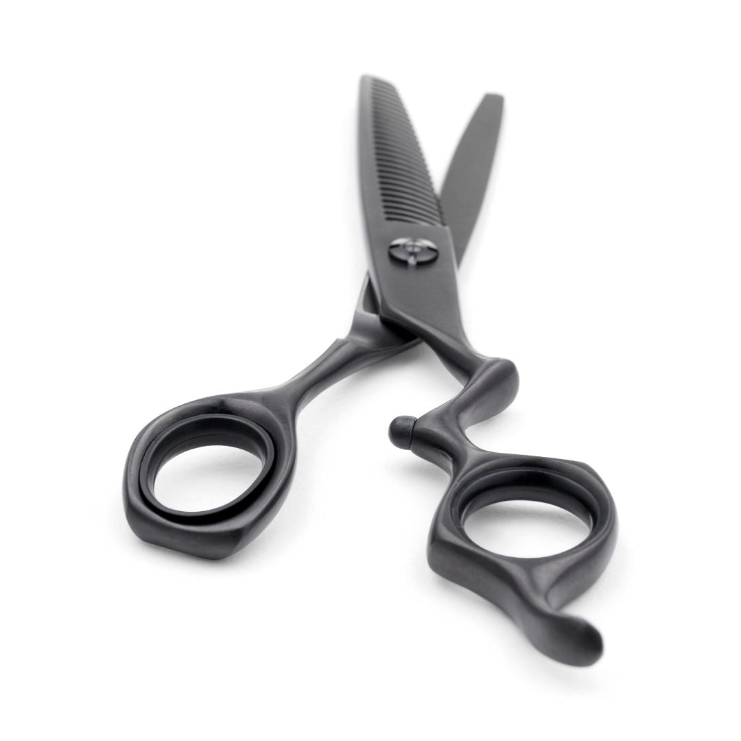  Matsui Classic Ergo Support Matte Black Duo Hairdressing Scissors - Scissor Tech Canada (6676161232950)