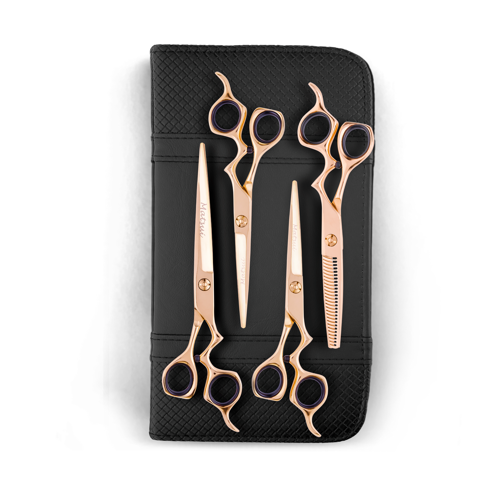  Matsui Classic Ergo Support Ultimate Barber Combo Rose Gold (4set) - Scissor Tech Canada (6676270579766)