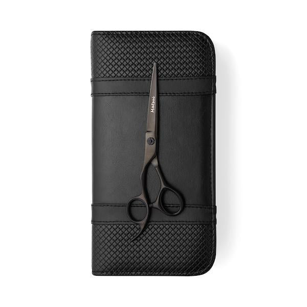 5.5 Inch Cutting Scissor Lefty Matsui Matte Black Aichei Mountain Offset Hairdressing Scissors - Scissor Tech Canada (1478465912886)