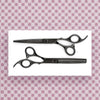  Premium Matte Black Aichei Mountain Offset Hairdressing Shear Thinner Combination - Scissor Tech Canada (6801406459958)