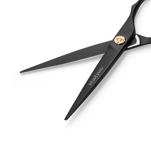 5.5 Inch Cutting Shear Luxury Matsui Matte Black Precision Hairdressing Shear Combo - Scissor Tech Canada (6801414553654)