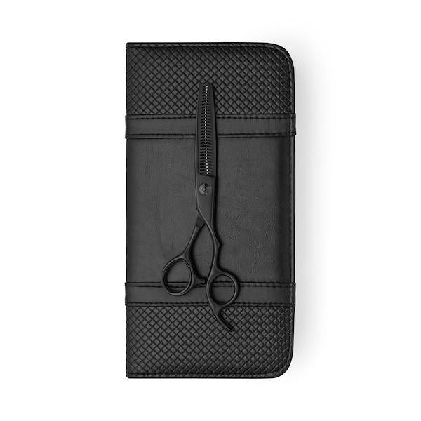  Matsui Matte Black Offset Thinner Hairdressing scissors - Scissor Tech Canada (1984697958454)