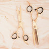  Matsui Aichei Mountain Rose Gold Hair Cutting Scissors - Thinner Combination - Scissor Tech Canada (6803189071926)