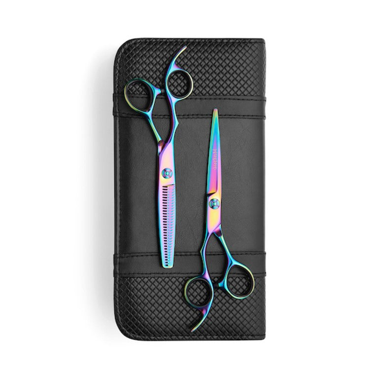  Lefty Matsui Rainbow Shear Thinner Combo - Scissor Tech Canada (4323833184310)