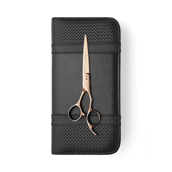 5.5 Inch Cutting Scissor Matsui Rose Gold Aichei Mountain Offset Shear - Scissor Tech Canada (1478465978422)