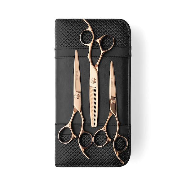  Matsui Aichei Mountain Rose Gold Triple Set Hairdressing Scissors - Scissor Tech Canada (1478467026998)