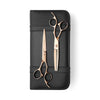 5.5 Inch Cutting Scissor Matsui Rose Gold VG10 Offset Shear Thinner Combo - Scissor Tech Canada (1478466371638)