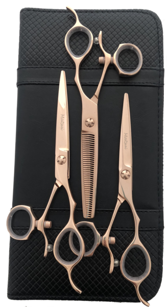  Rose Gold Matsui Swivel Triple Set - Scissor Tech Canada (1478466928694)
