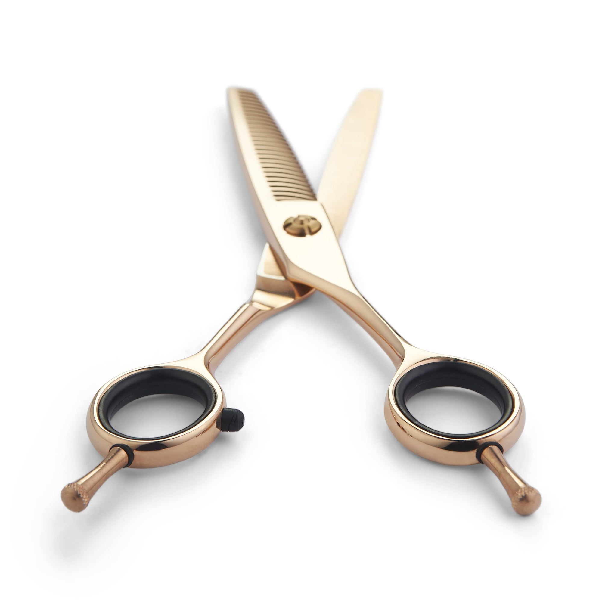  Matsui Offset Drop Handle Scissor Thinner Combo - Rose Gold - Scissor Tech Canada (4729417236534)