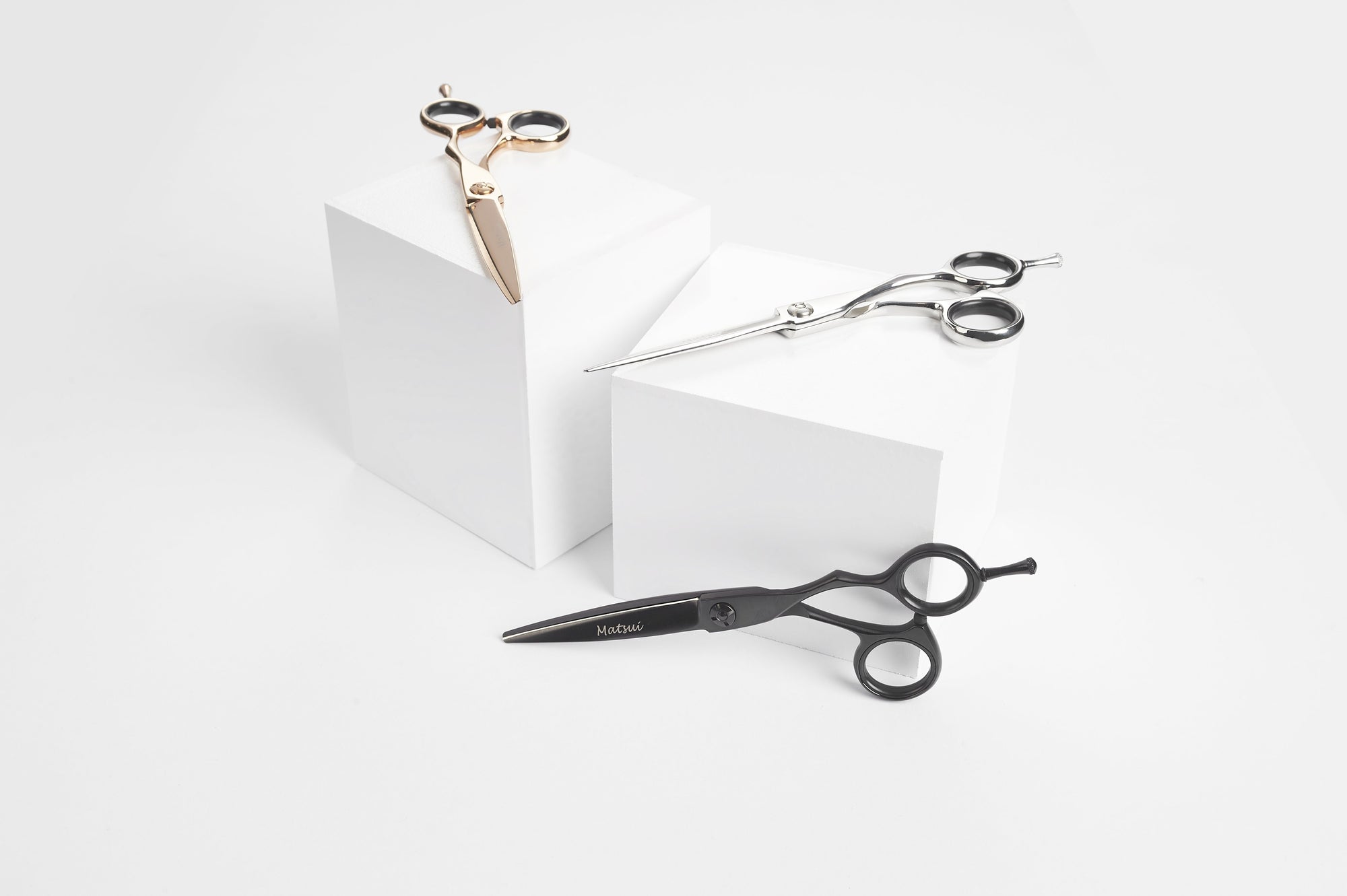  Matsui Offset Drop Handle - Matte Black - Scissor Tech Canada (4729381847094)