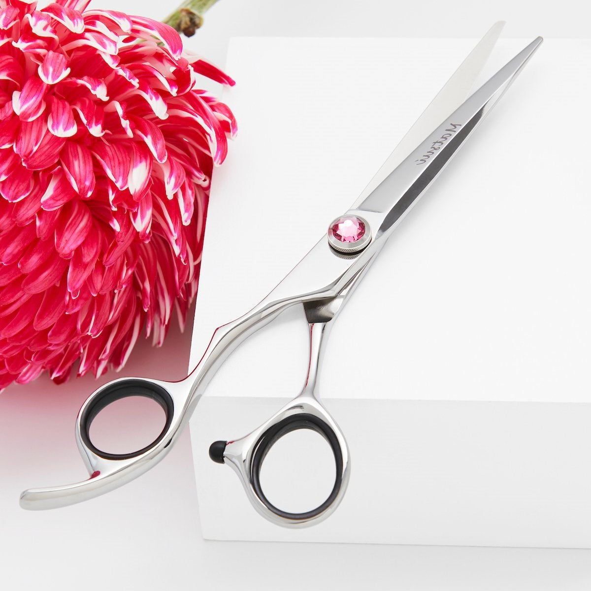  2022 Lefty Matsui Swarovski Elegance Pink Scissors &amp; Thinning Shears Combo (Limited Edition) - Scissor Tech Canada (6837213691958)