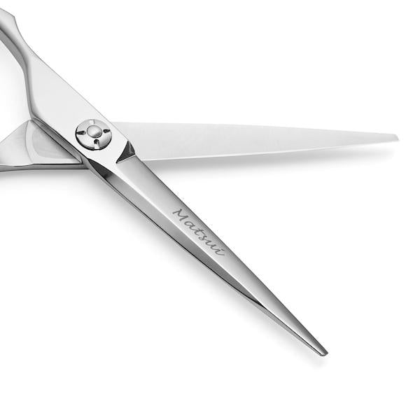5.5 Inch Lefty Matsui Aichei Mountain Silver Hairdressing Scissors - Thinner Combo - Scissor Tech Canada (1968034119734)