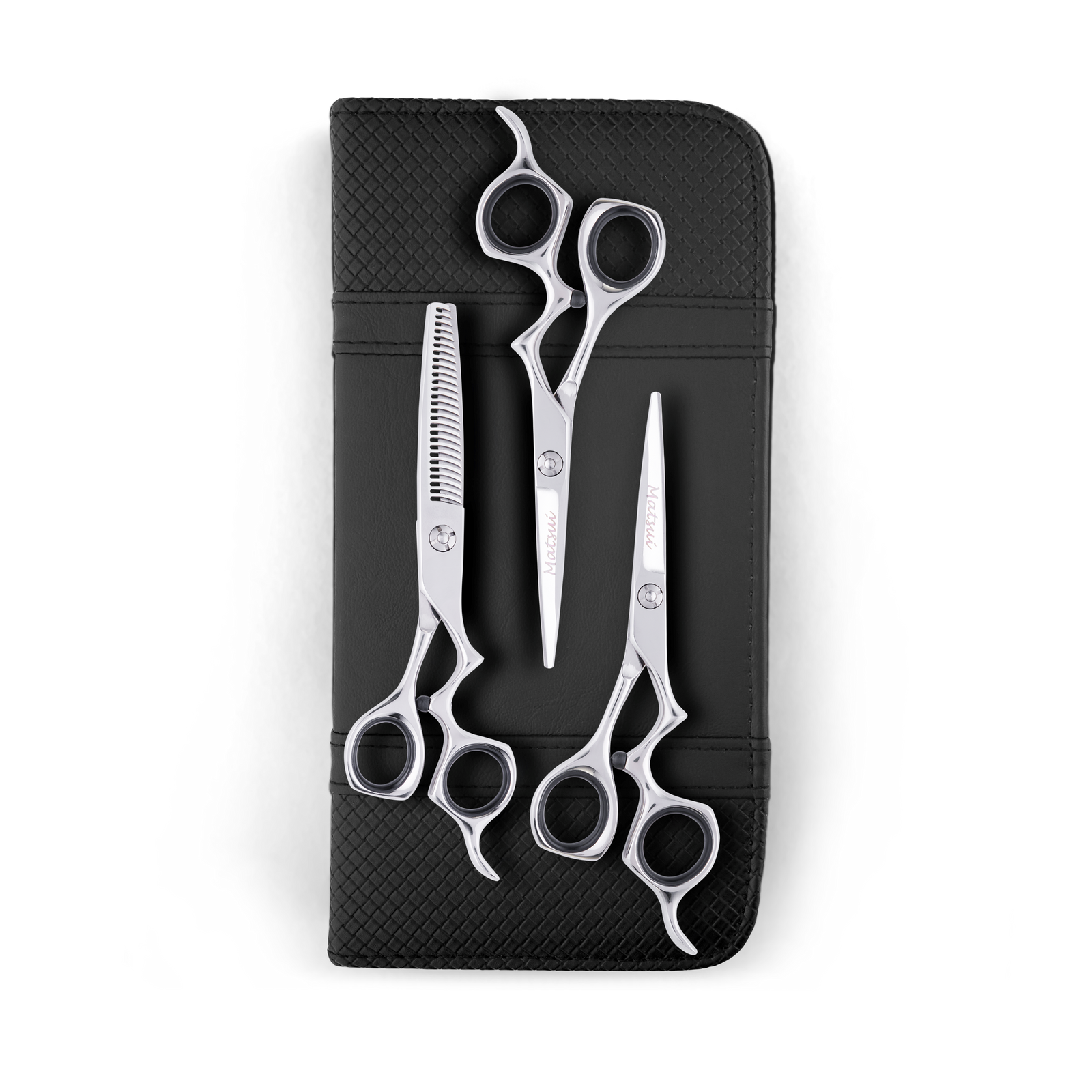  Matsui Classic Ergo Support Silver Shear Thinner Triple Set - Scissor Tech Canada (6676276838454)